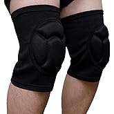 King Mills Plus Size Black Volleyball Knee Pads, Ideal Use as Protective Anti-Slip Volleyball Knee Pads Youth 8-14 with Think Sponge for Volleyball, Climbing, Cycling, Dancing, Football, 3XL.