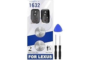 Pinochi CR1632 Key fob Battery Replacement for Lexus 2006-2015 RX ES350 GS300 GS430 GS450h IS250 IS350 is RX350 RX450h GS460 H250h LS460 LX470 Smart Remote