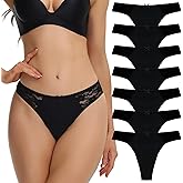 LYYTHAVON Women's Underwear Thongs, Nylon Comfortable Panties Undies for Women