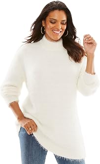 Plus Size Soft Eyelash Sweater 