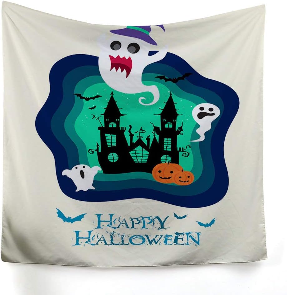 xkjymx Hanging cloth decorative cloth Halloween printing tapestry picture 1 150X130cm