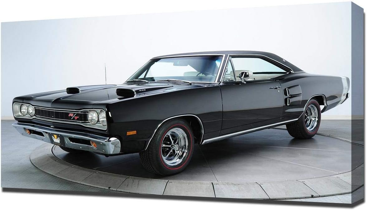 Amazon De Lilarama 1969 Dodge Coronet Rt V7 Art Leinwandbild Kunstdrucke Gemalde Wandbilder