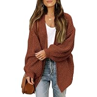 Women's V-Neck Long Sleeve AcrylidCardigan Sweater in Autumn Colors