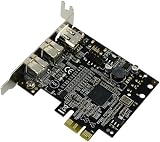 Syba PCI-Express Firewire Card 2x 1394b 1x 1394a TI Chipset Low Profile view 4