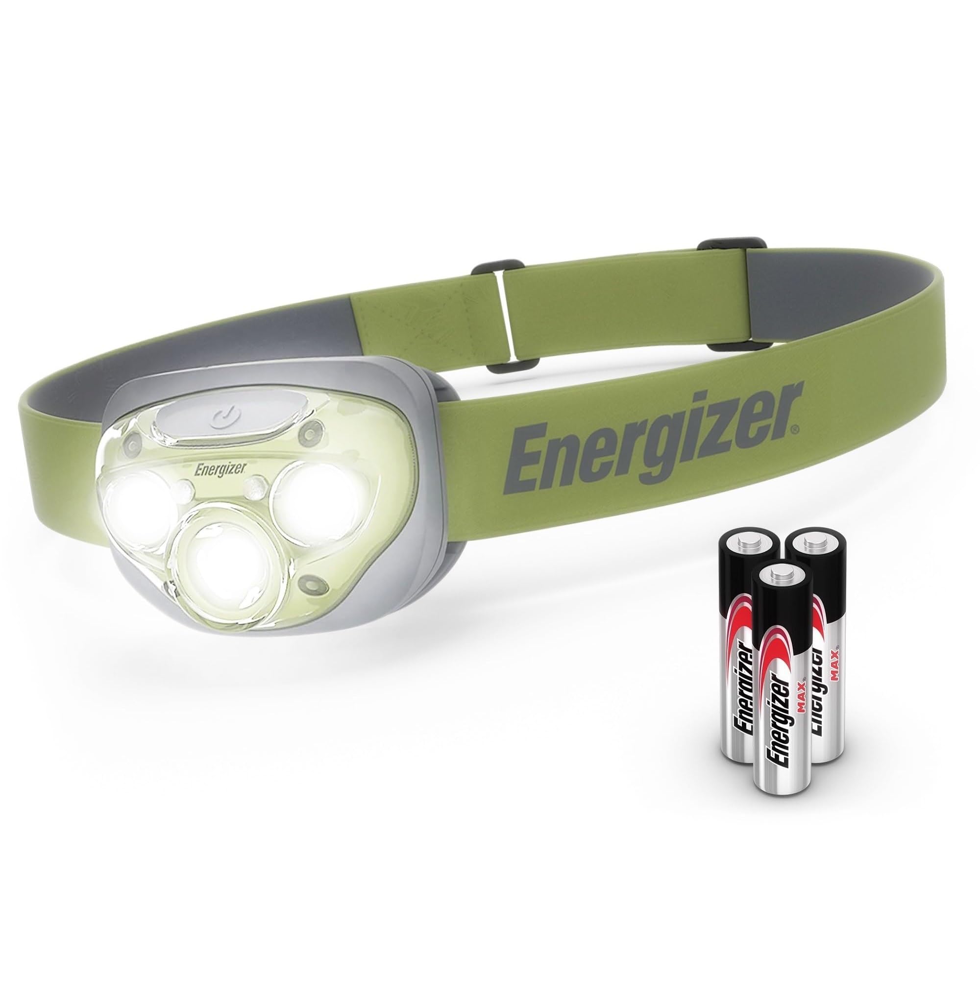Energizer Vision HD+ 260 Lumen Head Torch, Super Bright LED, 7 Modes, Long Lasting Batteries Included, Water Resistant, Compact, Long Range, Ideal for Camping, Hiking, Running, Dog Walking & DIY.