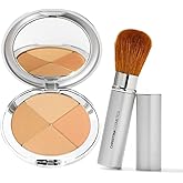 Christina Cosmetics Perfect Pigment 2 Compact &amp; Retractable Brush &ndash; The One Minute Miracle Makeup | 8-in-1 Mineral Foundation, Concealer, Corrector, Eyeshadow, Blush, Bronzer, Highlighter &amp; Contour.