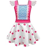 Roctocesy Little Girls Princess Dresses Cowgirl Jessie Costume Outfit for Halloween Fancy Party Dress Up Birthday Outfits