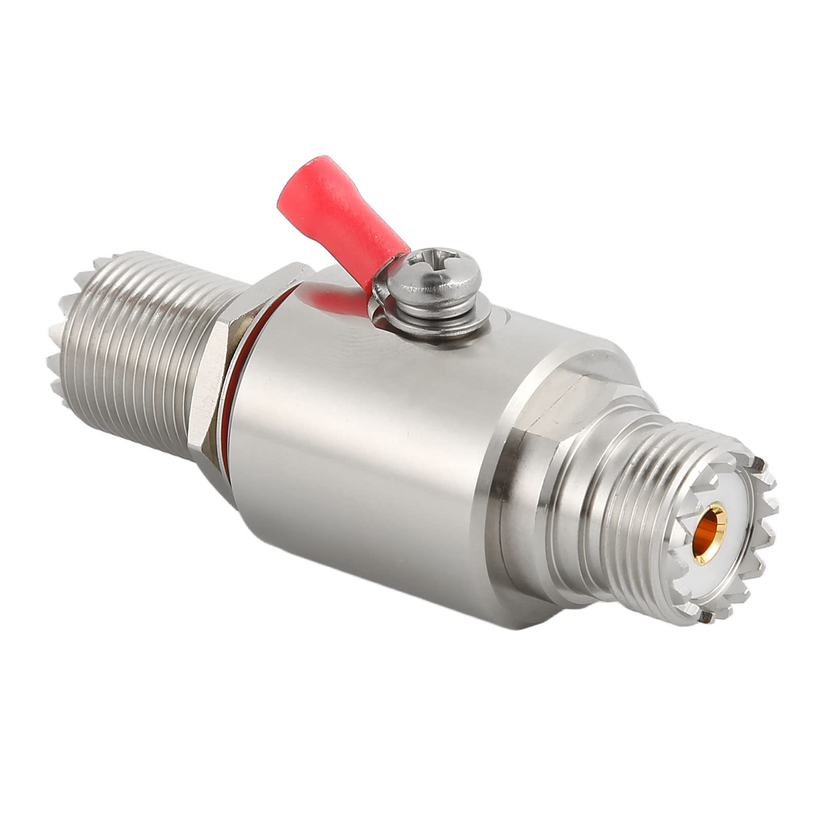 ciciglow UHF Coaxial Arrestor, DC 3GHz Female to Female Socket Surge Protector for CB Radio HAM Radio Equipment 2 way Base Stations