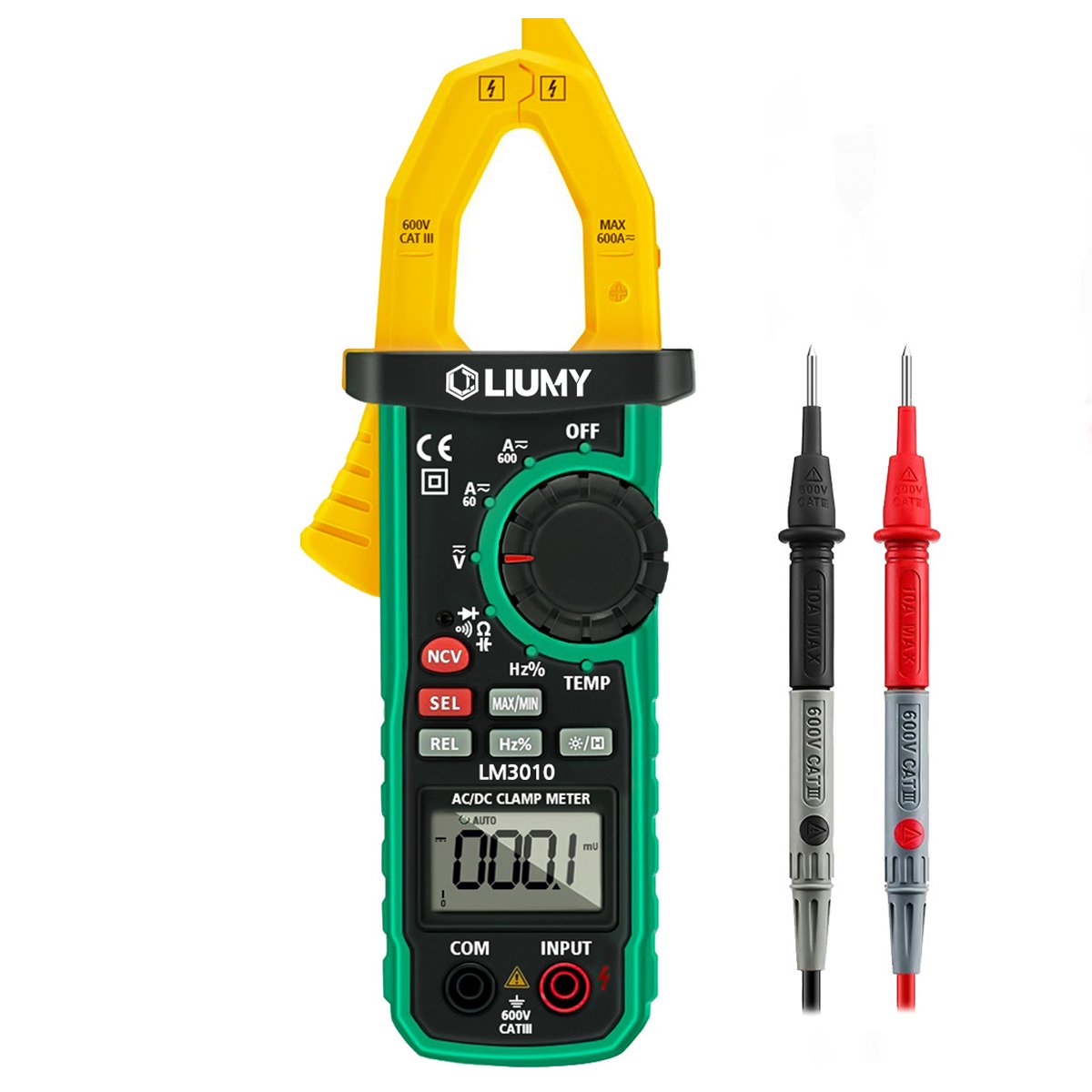 Digital Clamp Meter, LIUMY AutoRanging AC/DC Clamp Multimeter with