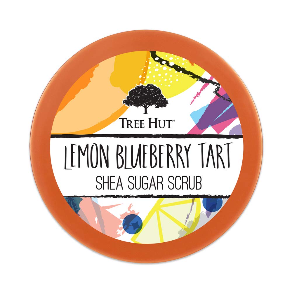 Tree Hut Lemon Blueberry Tart Shea Sugar scrub, 18oz, Ultra Hydrating & Exfoliating Scrub for Nourishing Essential Body Care : Beauty