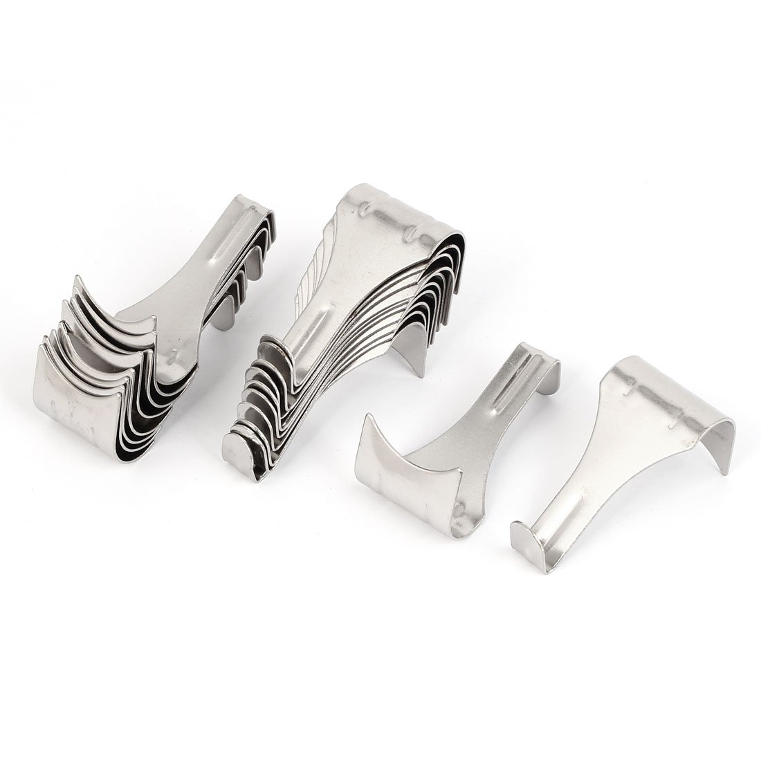 uxcell a16062900ux0498 White Zinc Plated Picture Photo Frame Rail Moulding Hanging Hooks Metal (Pack of 20)