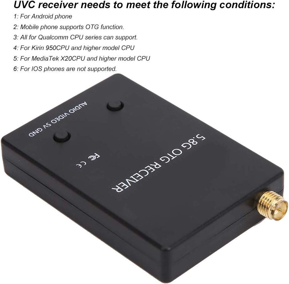Audio FPV Receiver, 5.8G OTG Video Capture Card Phone Image ...