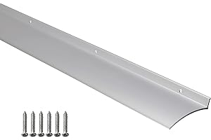 Barzen Door Rain Drip Guard - Door and Window Rain Guards House, 2.5 Inches Rain Deflector - Drip Edge Rain Diverter - 40 inches Long, Aluminum