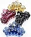 Prettyou 3.5 Inches Effortless Beauty Assorted Hollow flowers Hair patterns Hair Claws，4-count (A)