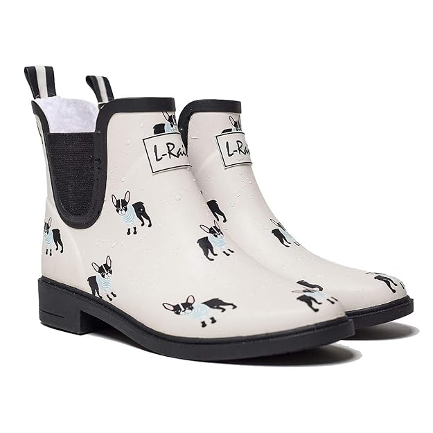 Buy LRain Women’s Short Rain Boots Waterproof and AntiSlipping Rain
