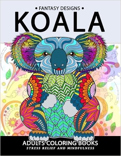 Koala Adults Coloring Book Stress Relief Coloring Book For Grown Ups Amazon Co Uk Balloon Publishing Adult Coloring Books 9781981206896 Books