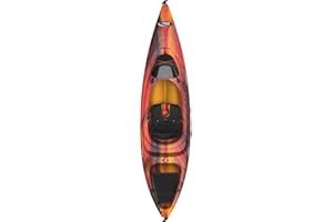 Pelican Orion 100X - Recreational Sit in Kayak - Lava - Lightweight Patented Ram-X™ Material - Ergoform™ Seating System - 10 