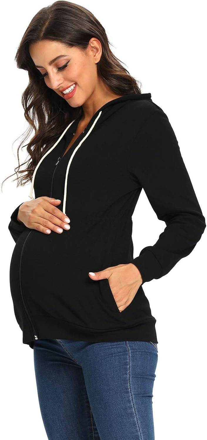 plus size maternity hoodie
