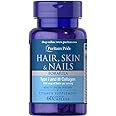 Puritan's Pride Hair Skin and Nails Biotin Formula Coated Caplets, 3000 Mcg, 60 Count