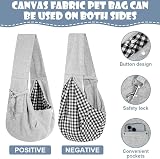 Adiwo Puppy Carrier Dog Carrier Bag Shoulder Tote Reversible Hands-Free Small view 5