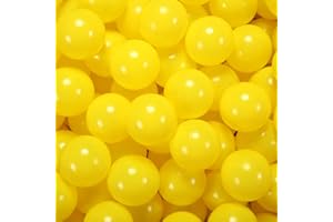GUESVOT 2.75 Inch Big Ball Pit Balls - Crush Proof Plastic Balls for Ball Pit Pack of 50pcs Set for Toddlers Ball Pool Playtent Tunnels with Reusable Storage Bag
