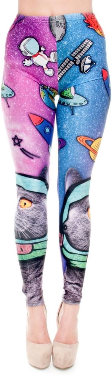 Wonderland Patterns Women's Yoga Leggings Gym Fitness Running Tights Size 8-12 Stretchable