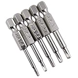 Wolfride 5pcs 1/4 Inch Hex Shank Triangle Head