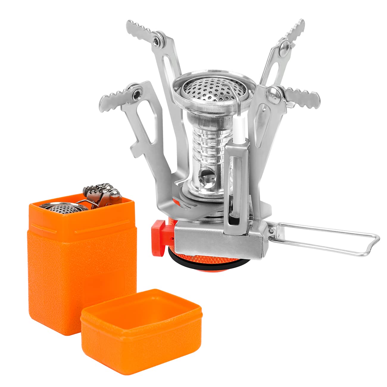 Camping Stove, LAMA 3000W Portable Windproof Camping Gas Stove Mini Burner with Piezo Ignition and Carrying Case for Picnic Backpacking Trekking