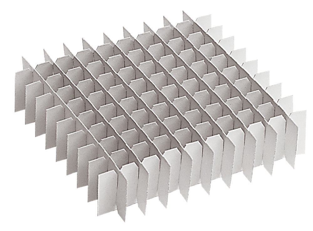 Neolab 2887 Raster Inserts Kryo Box Economy 133 x 133 x 50 mm/6 mm Diameter, Grid 16 x 16 – BOX