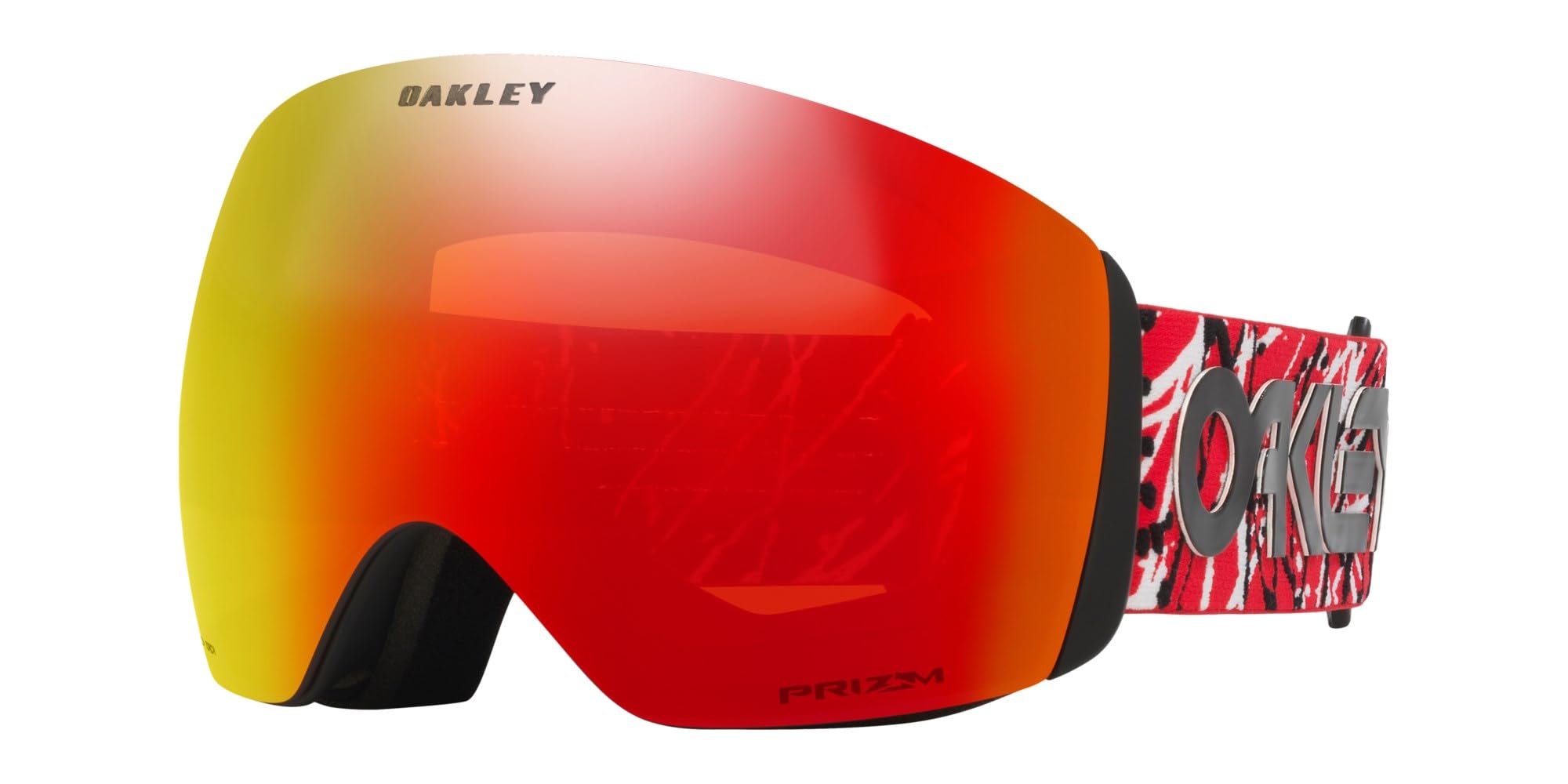 Oakley, Flight Deck L Prizm Goggles, Red Eddie/Prizm Snow Torch Iridium, One Size Image