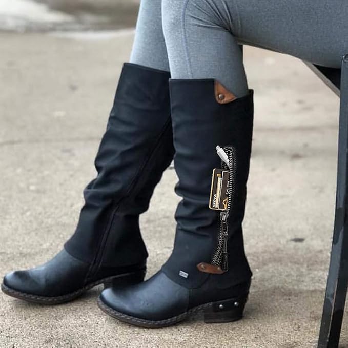 Puimentiua Womens Booties Exclusive Black%EF%BC%8C5