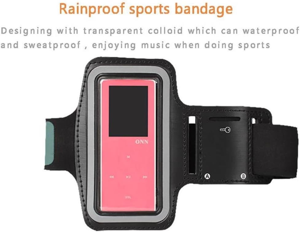 HONGYU Sports Armbands MP3 Player Armband Breathable Jogging Sweatproof with Key Pocket Running Accessories for Apple iPod Nano 4th Generation and Other ONN RUIZU etc. MP3 MP4 Players: GPS & Navigation