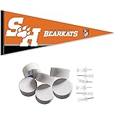 College Flags & Banners Co. Sam Houston State Bearkats Pennant Flag and Wall Tack Mount Pads