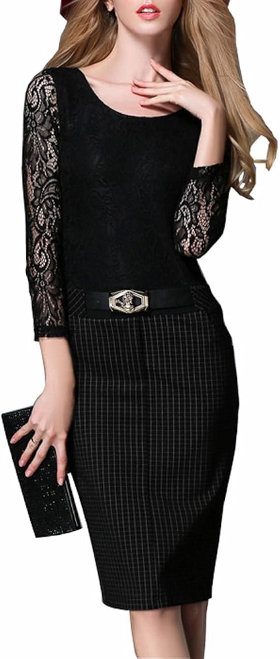black dress with belt
