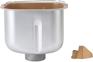 NOENNULL Bread Machine Baking Bucket Stainless Steel Bread Maker Inner Replacement Part for Home Commercial Bakeries