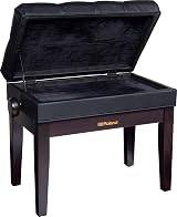 Roland Piano Bench with Vinyl Seat and Music Compartment Rosewood RPB-500Rw view 2