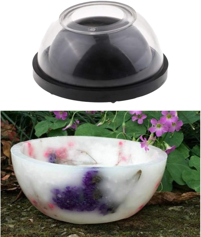 Candle Molds Plastic Bowl Shape Candle Making Mold Soap Making Mould for DIY Dried Flower Wedding Party Scented Tealight Candle