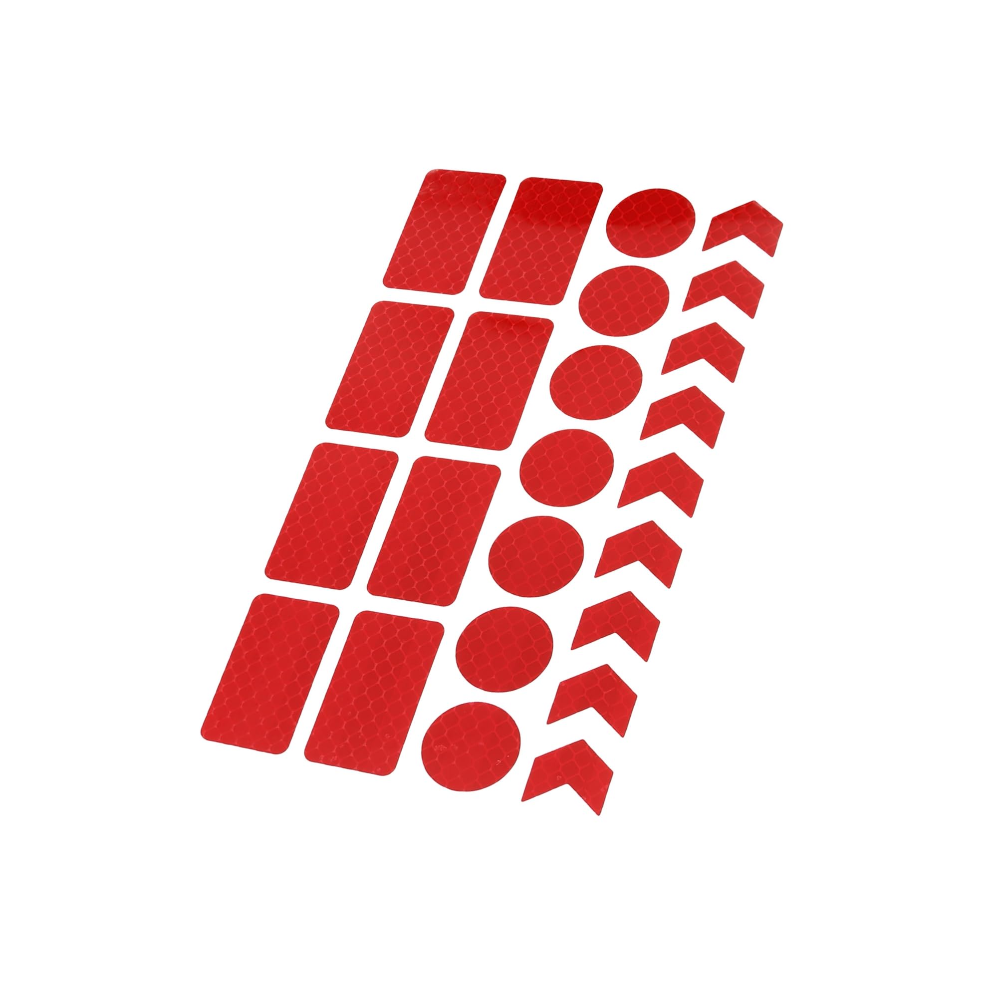 Partuto 24pcs Red Reflective Stickers Tape Waterproof Decals for Car Replacement