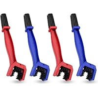 4PCS Brush Chain Motorcycle Bike Brush Cleaning Cycle Gears Maintenance 3 Sided Bristles Cleaning Brush for Bike Motorcycle C