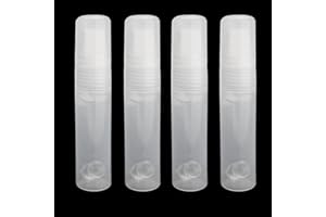 Anphly 4PCS 15mm Refillable Paint Markers Empty Acrylic Pens, Clear Fillable Touch Up Brushes for Wood Metal Rock Ceramic, Fi