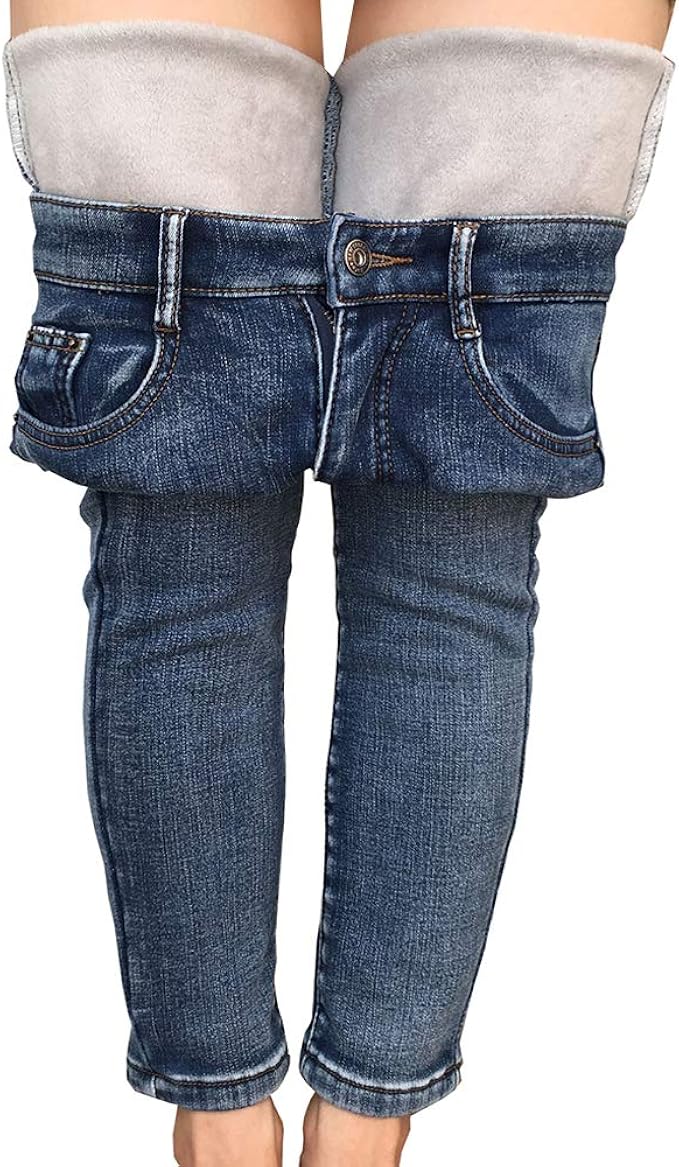 fleece jeans womens