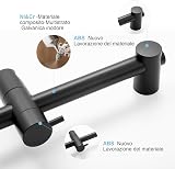 OFFO Shower Riser Rail 62cm Adjustable 28-61cm Matte Black view 5