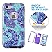 5C Case, iPhone 5C Case, 5C Amror Case,No fade/No Peel, Magicsky Paisley Pattern PC + TPU 3in1 Full Body Hybrid Impact Scratch Resistant, Shockproof Defender Case Cover for Apple iPhone 5C (Paisley/Purple)