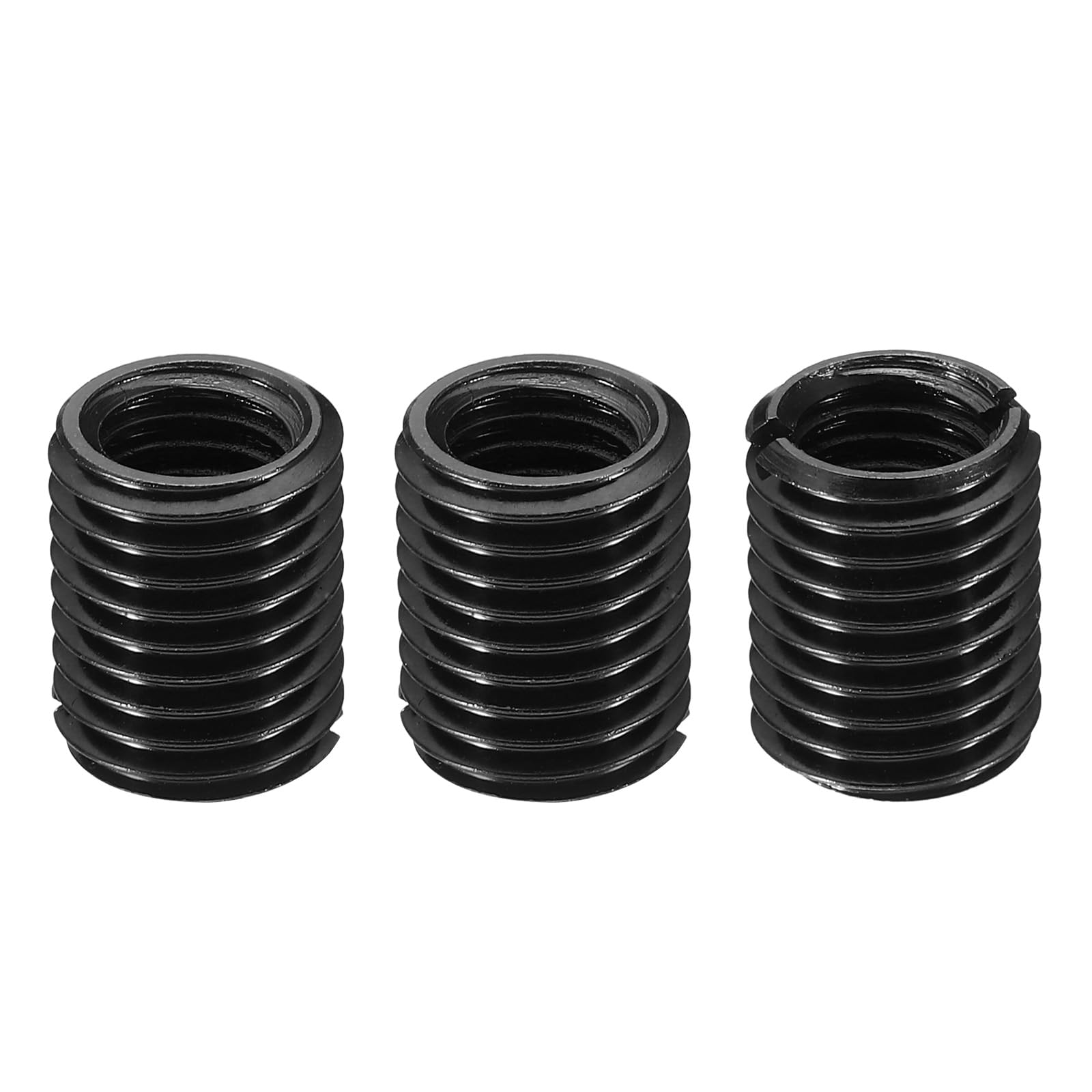 PATIKIL Grade 8.8 Carbon Steel Threaded Repair Insert Nut, 3pcs M12x1.75 Female to M16x2 Male High Strength Screw Sleeve Inserts Reducing Adapter Reducer 20mm