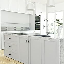 goldenwarm 10 Pack Black Cabinet Knobs Kitchen