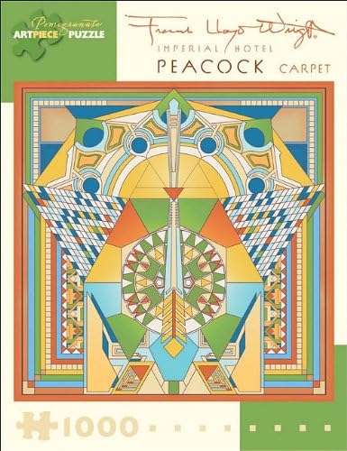 Frank Lloyd Wright: Imperial Hotel Peacock Carpet 1000 Piece Jigsaw Puzzle (Pomegranate Artpiece Puzzle)