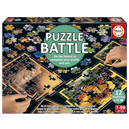- Puzzle Bataille Natura. Une véritable Bataille de pièces | Soyez Le Premier à Terminer Votre Puzzle pour Devenir Le Gagnant. A partir de 7 Ans (20119)