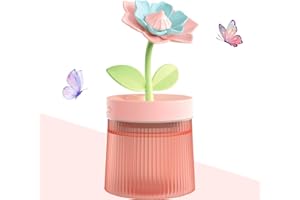 Mini Humidifier For Bedroom, Cool Mist Air Humidifier with Ultrasonic misting, Night Light & USB powered. Great for Home Offi