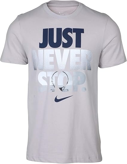 Amazon Nike メンズ Dri Fit Just Never Stop バスケットボール グラフィックシャツ ブラック Us サイズ X Large カラー グレー アクティブシャツ Tシャツ 通販