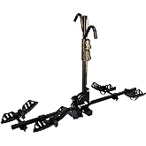 Swagman Chinook Hitch Mount Bike Rack – Locking Platform Carrier for 2 Bikes, Cam Lever Tilt & Fold Design, Adjustable Wheel 